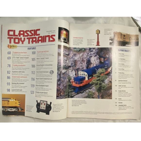 Vtg Lot 3 Classic Toy Trains Oct Nov Dec 2002 Magazine Holiday Layout Railroad - Picture 6 of 9